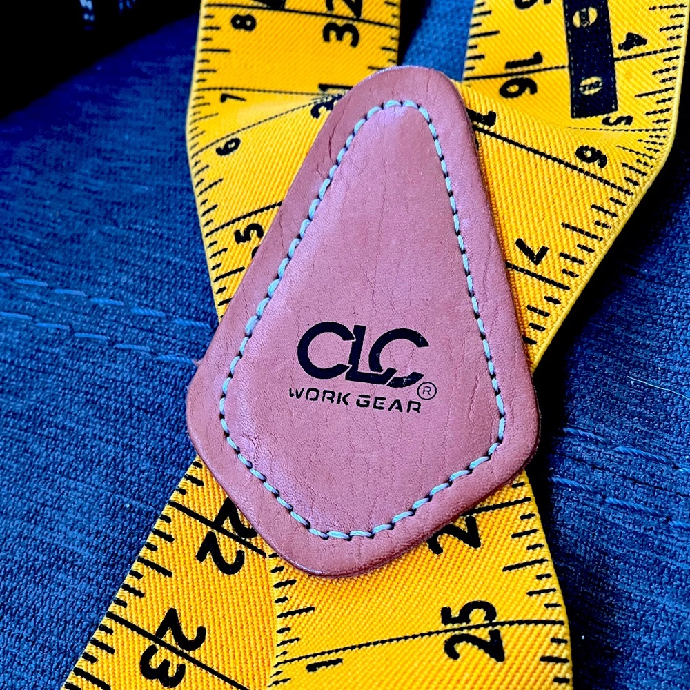 CLC work gear work suspenders unisex, construction work , original leather logo